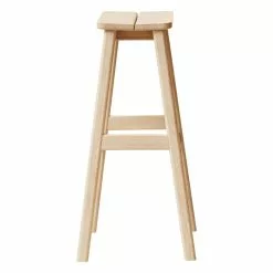 Form & Refine Sgabello Da Bar Angle 75 Cm, Rovere Oliato Bianco 6 Form & Refine Sgabello Da Bar Angle 75 Cm, Rovere Oliato Bianco -Sedie negozio FR Angle Barstool 75 whiteoak Side nb