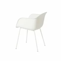Muuto Sedia Fiber, Gambe In Tubolare, Bianca -Sedie negozio Fiber chair tubebase Natural white back 2815029