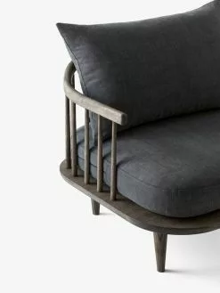 &Tradition Poltrona Fly SC1, Rovere Affumicato - Hot Madison 093 -Sedie negozio Fly SC1 SC2 SC12 Smoked Oiled Oak w Hot Madison 093 detail