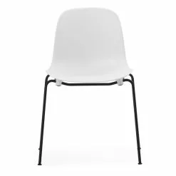 Normann Copenhagen Sedia Form, Impilabile, Acciaio Nero - Bianco 9 Normann Copenhagen Sedia Form, Impilabile, Acciaio Nero - Bianco -Sedie negozio Form Chair Stacking Black Steel White 2