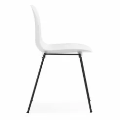Normann Copenhagen Sedia Form, Impilabile, Acciaio Nero - Bianco 8 Normann Copenhagen Sedia Form, Impilabile, Acciaio Nero - Bianco -Sedie negozio Form Chair Stacking Black Steel White 3