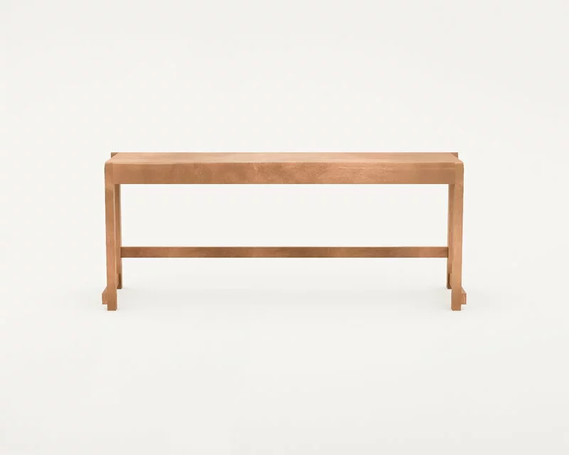 Frama Panca 01, Legno Marrone Caldo 2 Frama Panca 01, Legno Marrone Caldo - immagine 2