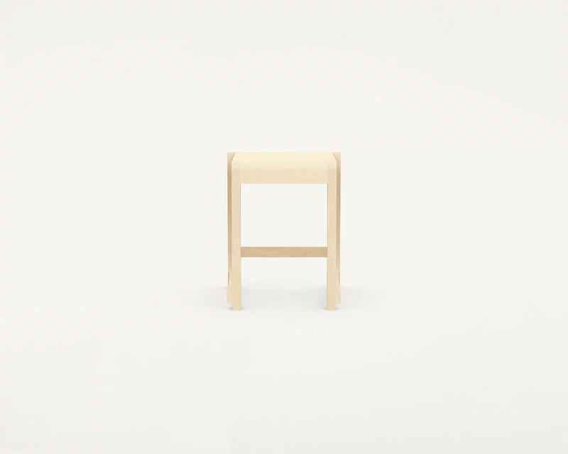 Frama Sgabello Basso 01, Legno Naturale 2 Frama Sgabello Basso 01, Legno Naturale - immagine 2