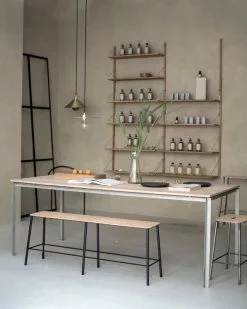 Frama Panca Adam 120 Cm, Rovere - Nero Opaco 8 Frama Panca Adam 120 Cm, Rovere - Nero Opaco -Sedie negozio Frama Studio Store Hamburg I 5