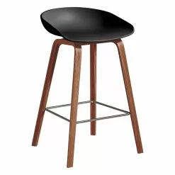 Hay About A Stool AAS32, 65 Cm, Noce Laccato - Nero