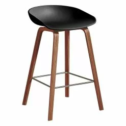 Hay About A Stool AAS32 Eco, 65 Cm, Noce Laccato - Nero
