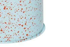 Hem Sgabello Last, Celeste - Schizzi Arancioni -Sedie negozio HEM 30565 Last Stool Light Blue Orange Red Splatter 02