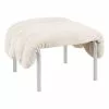 Hem Poggiapiedi Puffy, Naturale - Acciaio Inox