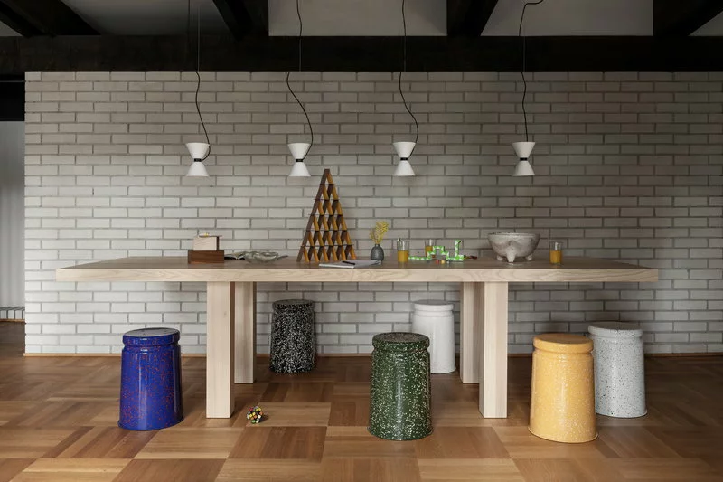 Hem Sgabello Last, Verde - Schizzi Rosa 5 Hem Sgabello Last, Verde - Schizzi Rosa - immagine 5