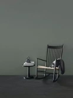 Fredericia Sedia A Dondolo J16, Nera -Sedie negozio HJW 16000 blacklacquered naturalpaperyarn DD17 rgb high L