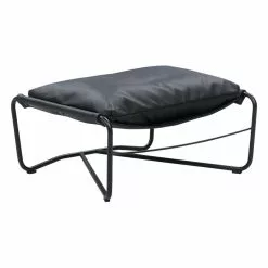 Interface Poggiapiedi Bug, Pelle Nera Moderno