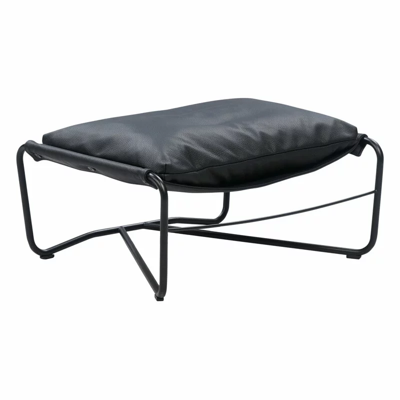 Interface Poggiapiedi Bug, Pelle Nera Moderno 1 Interface Poggiapiedi Bug, Pelle Nera Moderno