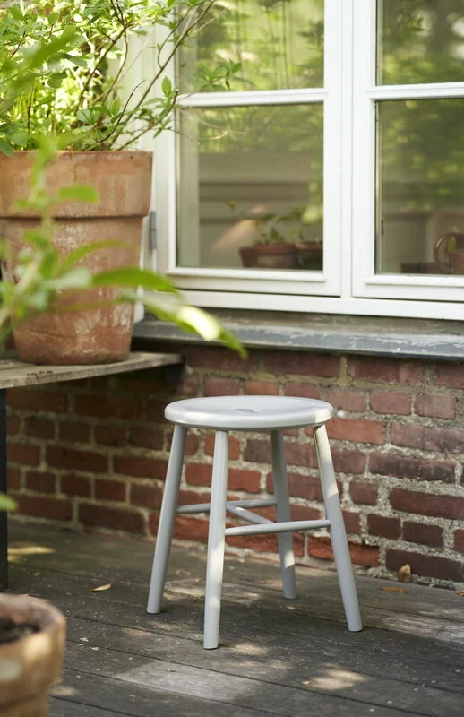 FDB Møbler Sgabello J27, Faggio Grigio 3 FDB Møbler Sgabello J27, Faggio Grigio - immagine 3