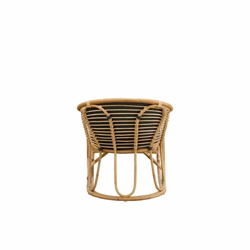 Sika-Design Poltrona Swing, Rattan Naturale - Grigio Scuro 2 Sika-Design Poltrona Swing, Rattan Naturale - Grigio Scuro - immagine 2