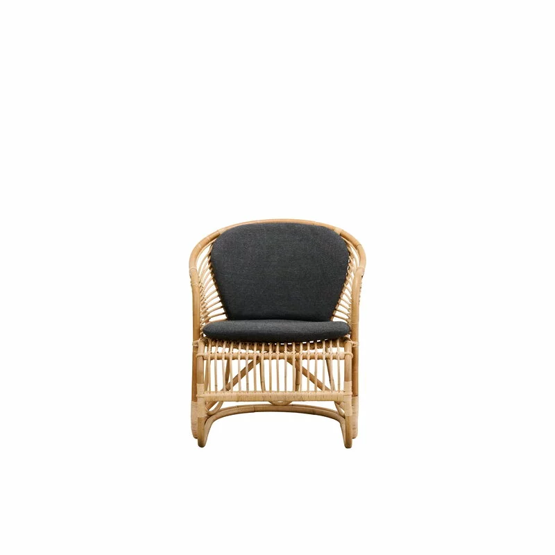 Sika-Design Poltrona Swing, Rattan Naturale - Grigio Scuro 5 Sika-Design Poltrona Swing, Rattan Naturale - Grigio Scuro - immagine 5