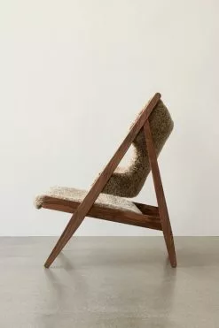 Menu Poltrona Knitting Chair, Noce - Pelle Di Pecora Sahara -Sedie negozio KNITF3 TM