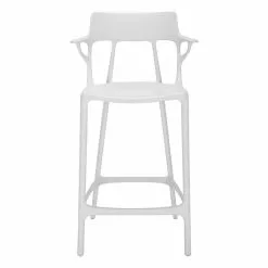 Kartell Sgabello Da Bar A.I., 65 Cm, Bianco