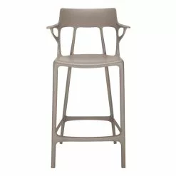 Kartell Sgabello Da Bar A.I., 65 Cm, Grigio