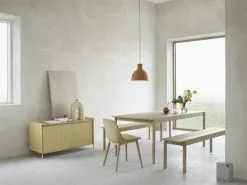 Muuto Panca Linear Wood 170 X 34 Cm, Rovere -Sedie negozio Linear wood series oak fiber side chair oak canvas 414 enfold sideboard low oak sand unfold 2 Muuto org