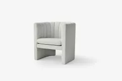 &Tradition Poltrona Loafer SC23, Karakorum 001 Ivory -Sedie negozio Loafer SC23 Karakorum Ivory side view