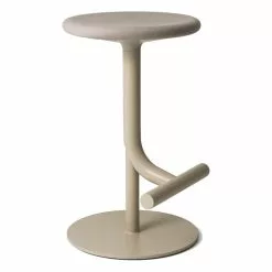 Magis Sgabello Da Bar Tibu, Beige - Steelcut 240 Beige -Sedie negozio Magis tibu stool product lateral SD1960 beige 02 hr