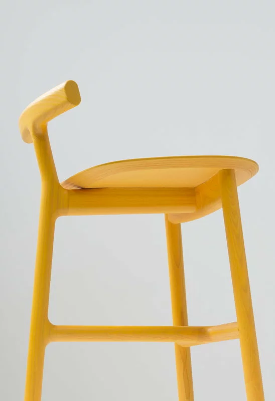 Mattiazzi Sgabello Da Bar MC7 Radice 65 Cm, Giallo 4 Mattiazzi Sgabello Da Bar MC7 Radice 65 Cm, Giallo - immagine 4