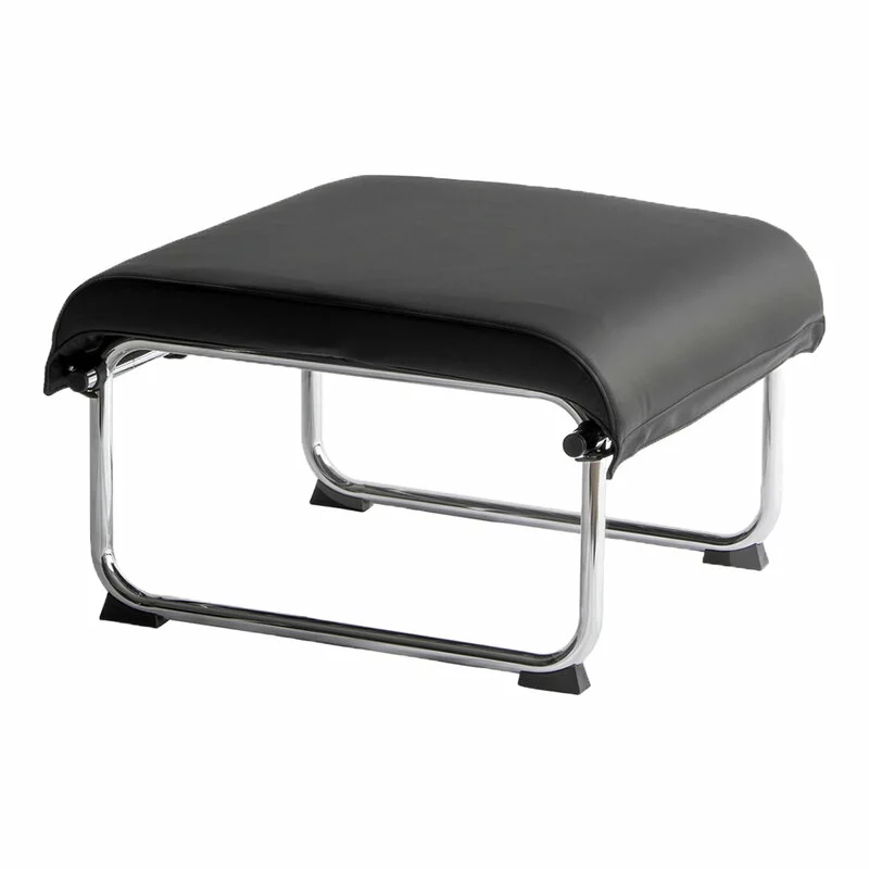 Yrjö Kukkapuro Ottomana Remmi, Cromo - Pelle Nera 1 Yrjö Kukkapuro Ottomana Remmi, Cromo - Pelle Nera