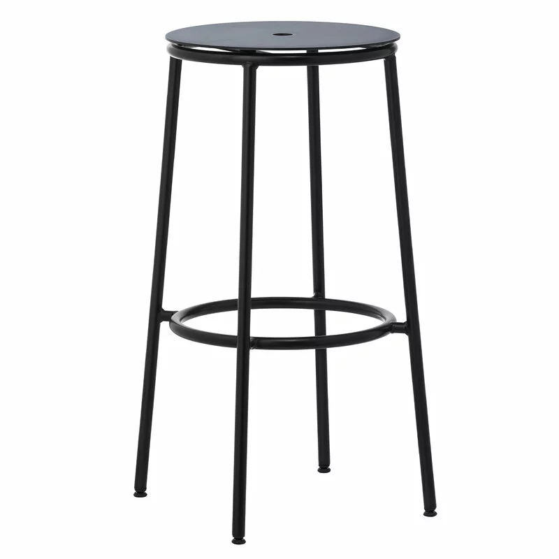 Normann Copenhagen Sgabello Da Bar Circa, 75 Cm, Acciaio Nero - Alluminio Nero 1 Normann Copenhagen Sgabello Da Bar Circa, 75 Cm, Acciaio Nero - Alluminio Nero