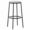 Normann Copenhagen Sgabello Da Bar Circa, 75 Cm, Acciaio Nero - Rovere