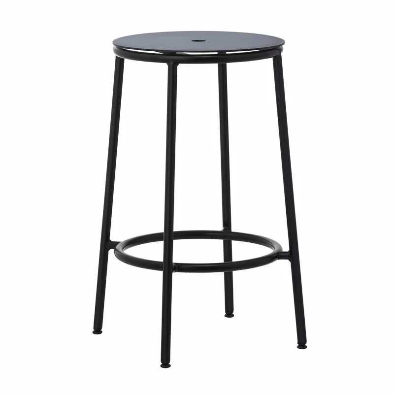 Normann Copenhagen Sgabello Da Bar Circa, 65 Cm, Acciaio Nero - Alluminio Nero 1 Normann Copenhagen Sgabello Da Bar Circa, 65 Cm, Acciaio Nero - Alluminio Nero