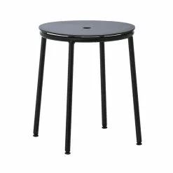 Normann Copenhagen Sgabello Circa, Acciaio Nero - Alluminio Nero