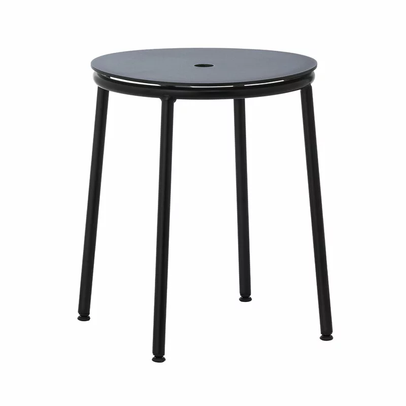Normann Copenhagen Sgabello Circa, Acciaio Nero - Alluminio Nero 1 Normann Copenhagen Sgabello Circa, Acciaio Nero - Alluminio Nero