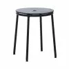 Normann Copenhagen Sgabello Circa, Acciaio Nero - Rovere Nero