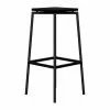 Nichba Sgabello Da Bar, 75 Cm, Nero