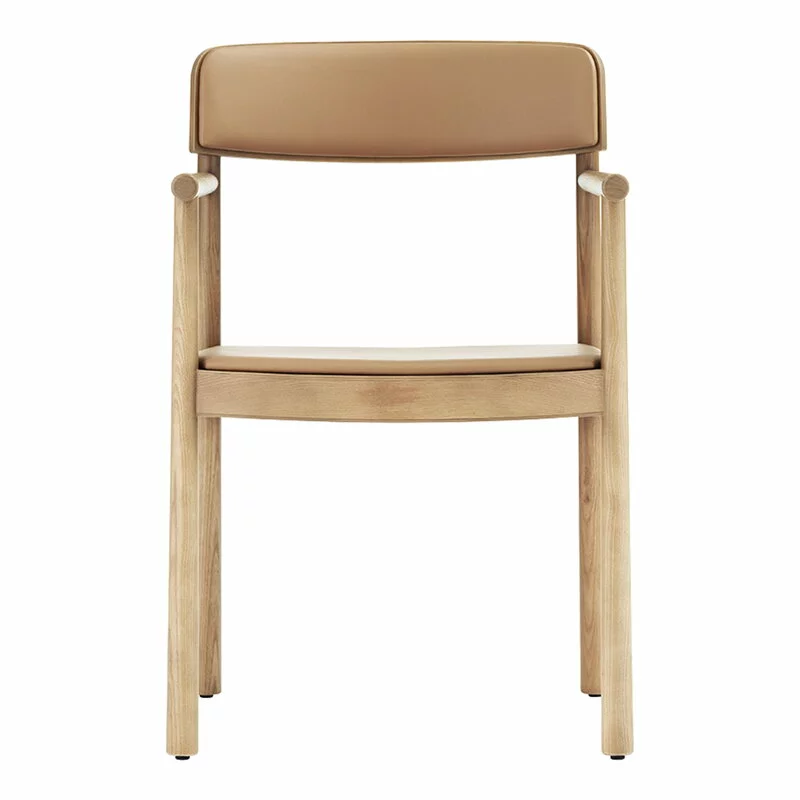 Normann Copenhagen Sedia Timb Con Braccioli, Naturale - Pelle Ultra Cammello 4 Normann Copenhagen Sedia Timb Con Braccioli, Naturale - Pelle Ultra Cammello - immagine 4