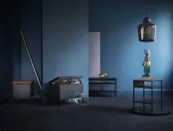 Maze Cassapanca Frank, Nero - Cognac -Sedie negozio Pieces Family Black kopiera 28300 dpi29