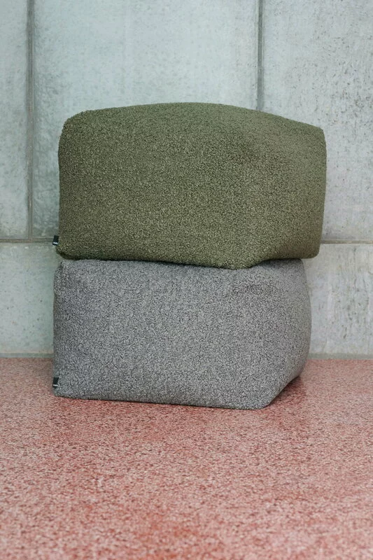 Hay Pouf Snug, Verde Oliva 2 Hay Pouf Snug, Verde Oliva - immagine 2
