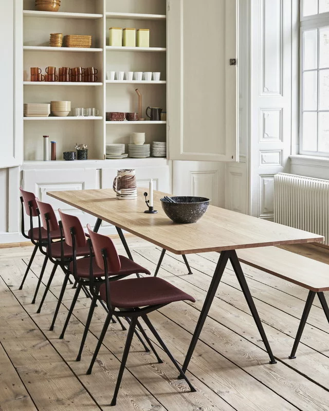 Hay Panca Pyramid 12, Nero - Rovere Laccato Opaco 2 Hay Panca Pyramid 12, Nero - Rovere Laccato Opaco - immagine 2