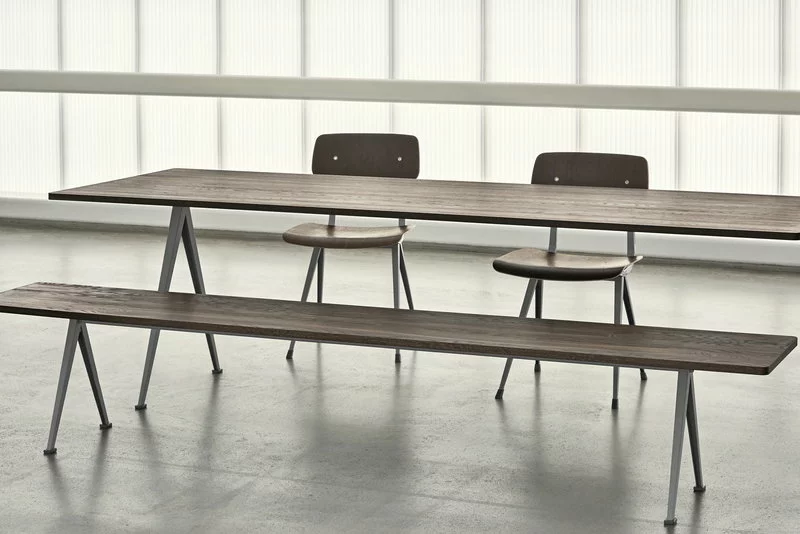 Hay Panca Pyramid 12, Beige - Rovere Affumicato 2 Hay Panca Pyramid 12, Beige - Rovere Affumicato - immagine 2