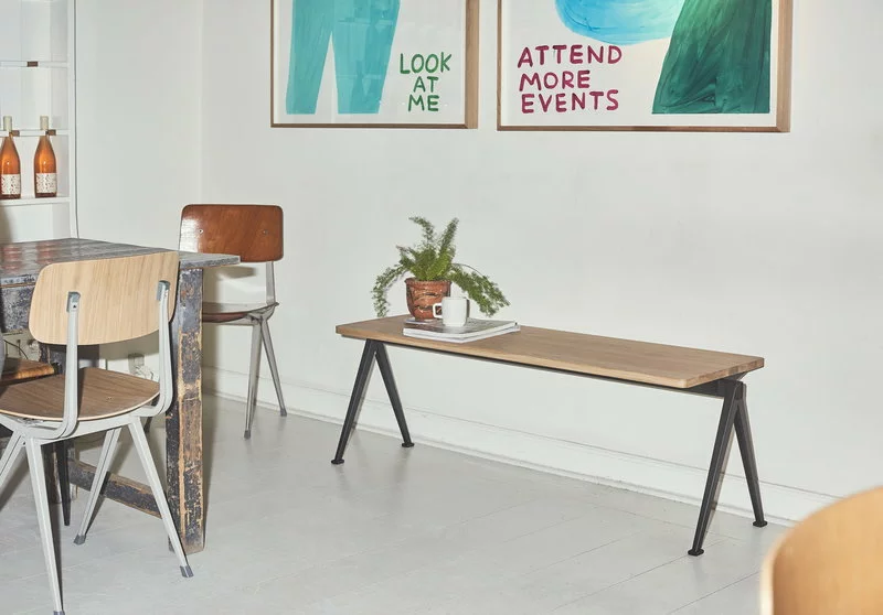 Hay Panca Pyramid 12, Nero - Rovere Laccato Opaco 3 Hay Panca Pyramid 12, Nero - Rovere Laccato Opaco - immagine 3