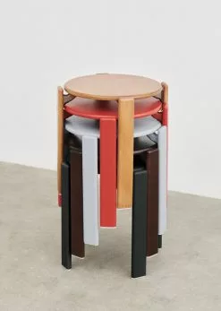 Hay Sgabello Rey, Scarlet Red -Sedie negozio Rey Stool family 03 1