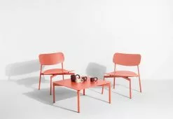 Petite Friture Poltrona Fromme, Corallo -Sedie negozio SCENETTE FROMME TABLE BASSE CORAIL 1