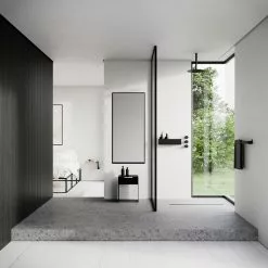 Nichba Sgabello, Nero -Sedie negozio STOOL BATH BEDROOM