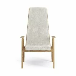 Swedese Poltrona Lamino, Pelle Di Pecora, Bianco Naturale -Sedie negozio SW230 01 O S N 2