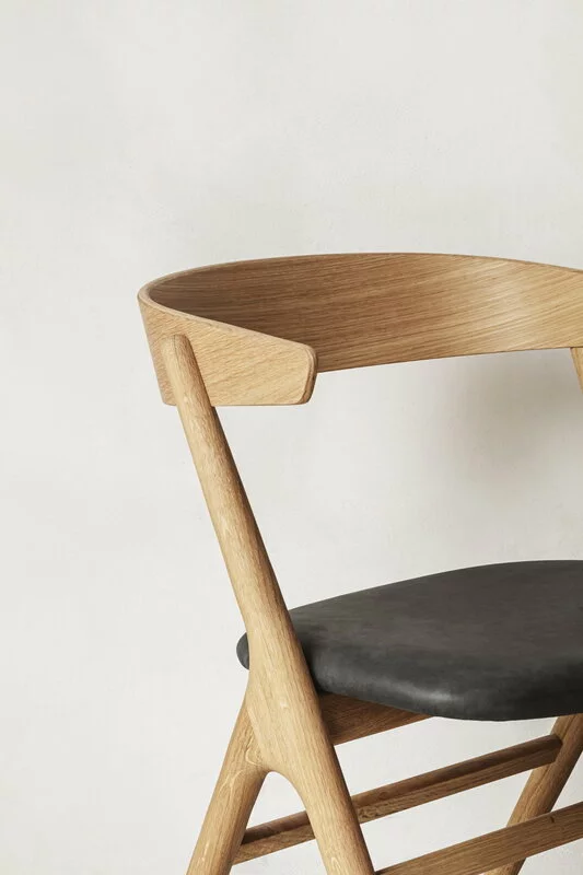 Sibast Sedia No 9, Rovere Oliato - Pelle Antracite 5 Sibast Sedia No 9, Rovere Oliato - Pelle Antracite - immagine 5