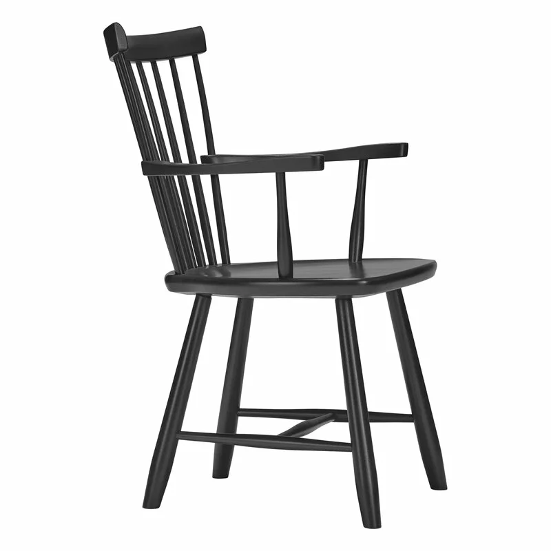 Stolab Sedia Lilla Åland Con Braccioli, Nera 2 Stolab Sedia Lilla Åland Con Braccioli, Nera - immagine 2