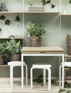 Artek Sgabello Aalto 60, Laccato Bianco -Sedie negozio String 6e 2014