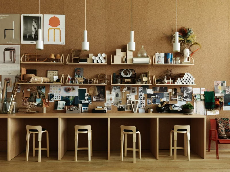 Artek Sedia Aalto K65, Linoleum Nero 3 Artek Sedia Aalto K65, Linoleum Nero - immagine 3