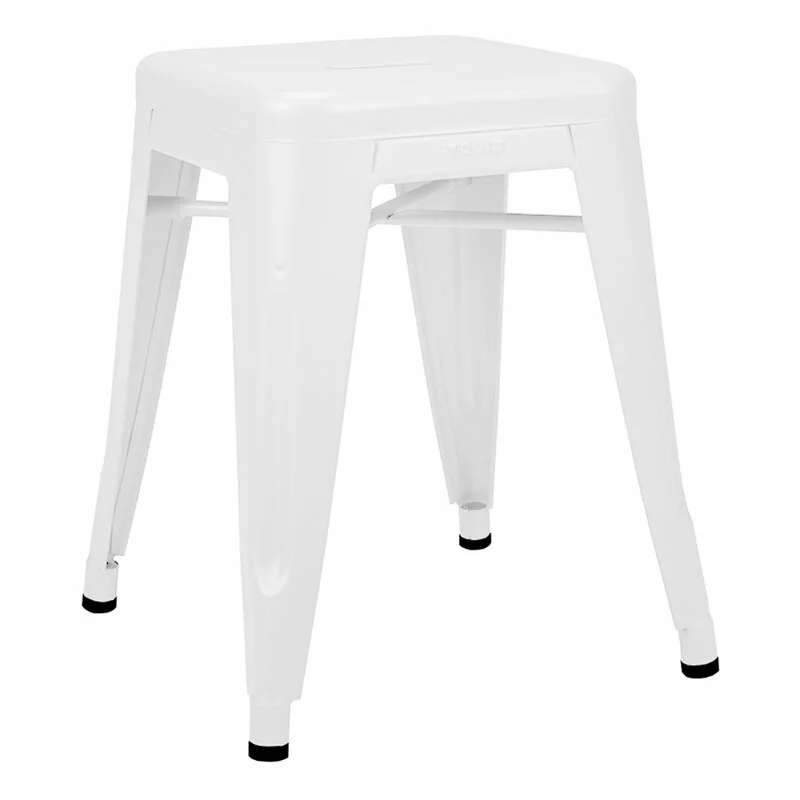 Tolix Sgabello H45, Bianco Opaco 1 Tolix Sgabello H45, Bianco Opaco