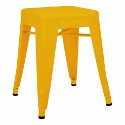 Tolix Sgabello H45, Giallo Senape Opaco